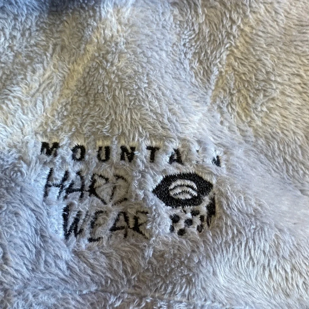 Mountain hardware embroidered women’s vest, size XL gray, zippered pockets_2